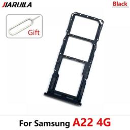 New Dual SIM Card Slot SD Card Tray Holder Adapter For Samsung Galaxy A22 A32 4G 5G Repair Parts