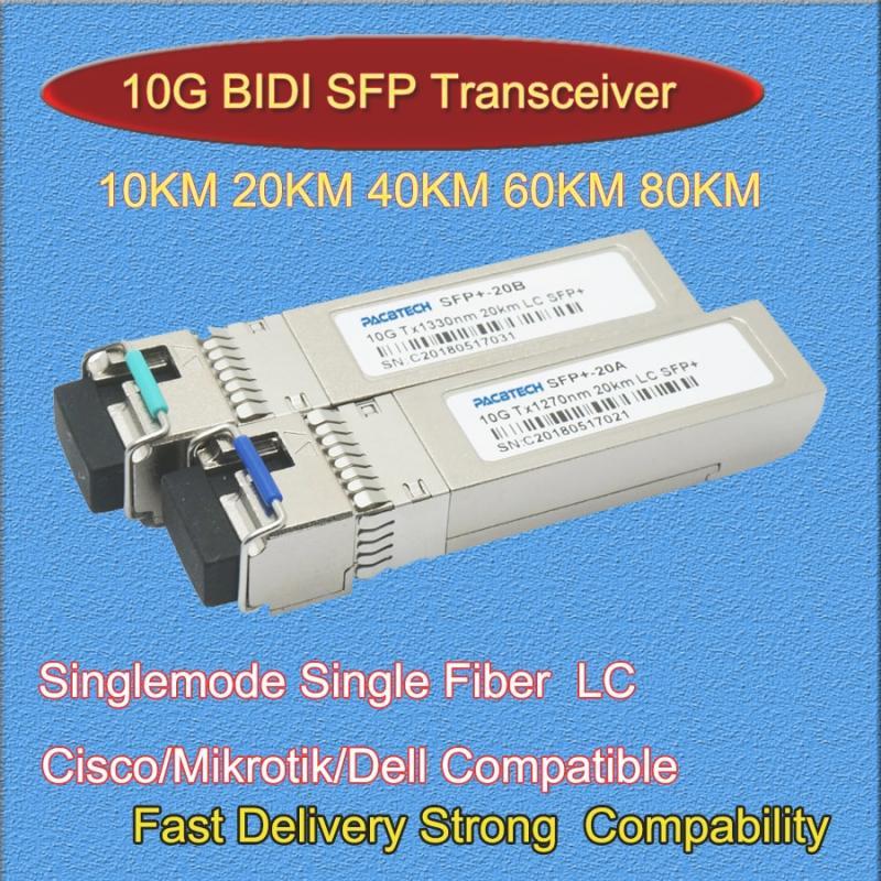 10G SFP WDM SFP+ Bidi 1270/R1330nm  3km,10KM,20km,40km,60km,80KM LC 10G sfp module 10G SFP Transceiver  10G sfp fiber module 2pc