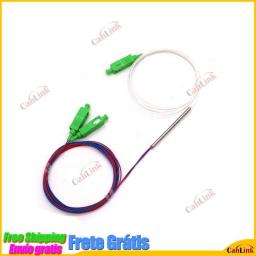 2pcs Fiber Optic FBT Splitter With Connector SC APC 1x2 0.9mm Unbalanced Coupler  Optional Split Ratio 10/90 45/55  20/80