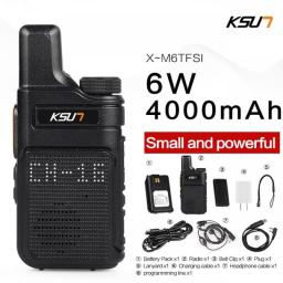 PMR 446 Walkie Talkie Portable Mini Communication Radio Profesional Talkie Walkies Two Way Radio Transceiver KSUT M6 Quality