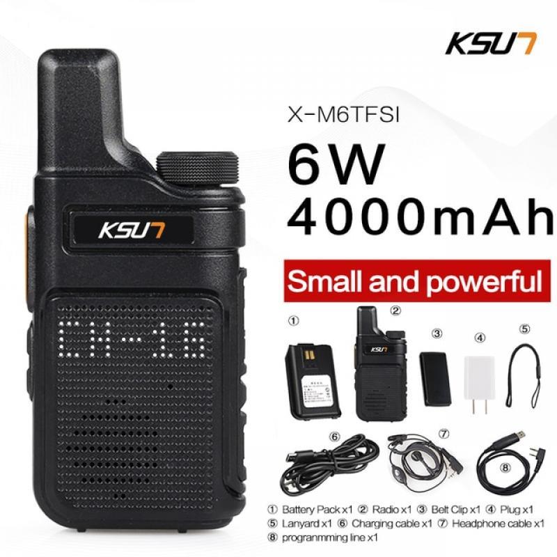 PMR 446 Walkie Talkie Portable Mini Communication Radio Profesional Talkie Walkies Two Way Radio Transceiver KSUT M6 Quality
