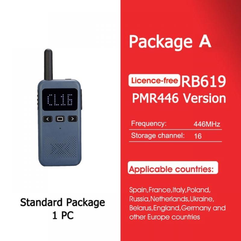 Walkie Talkie Mini Retevis USB Type C Phone RB619 PMR 446 Radio Walkie-Talkies 1 or 2 pcs Two-way Radio Portable radio PTT Hotel