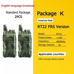 RETEVIS 2 Pcs Mini Walkie Talkie PMR 446 Portable Two-way Radio Ht PTT Walkie-talkies RT622 Portable Radio For Hunting Cafe RT22