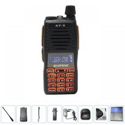 2021 BF GT-5 10W Baofeng Walkie Talkie Long Range 10 KM Two Way Ham Radio Dual PTT Hf Transceiver Portable Radios Upgrade New