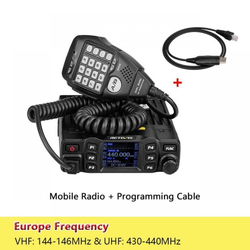 RETEVIS RT95 Car Radio with Screen Ham Car Mobile Radio Station Autoradio Two-way Radio 25W VHF UHF CHIRP Anytone Base Station