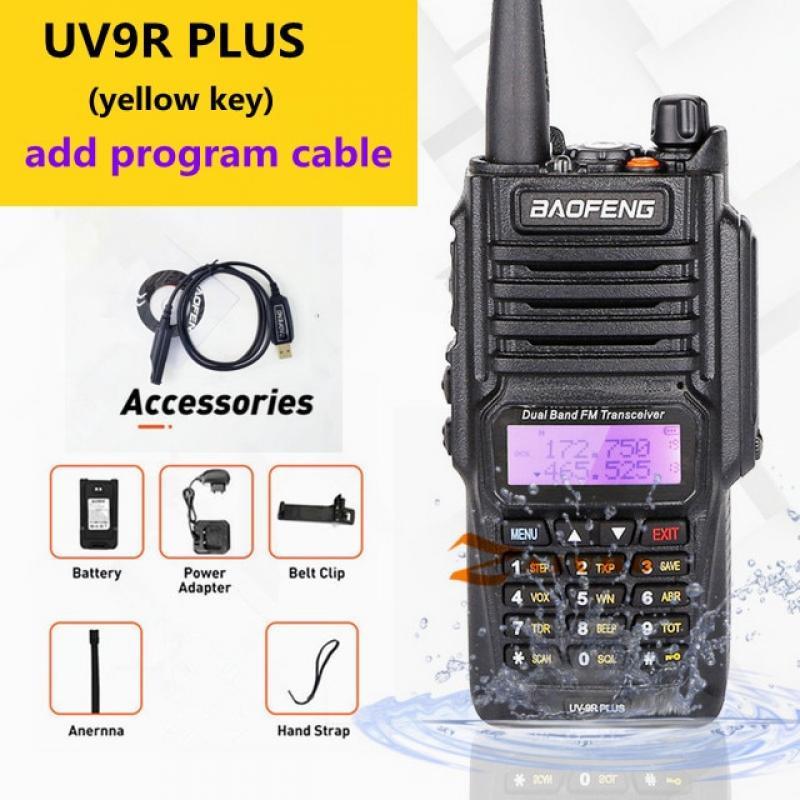 2023 Baofeng UV9R Plus Waterproof Walkie Talkie UV-9R plus Dual Band Portable CB Ham Radios FM Transceiver Two Way Radio