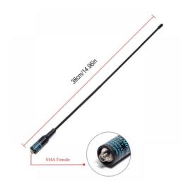 1 PCS NA-771 Walkie Talkie Dual Band Soft Antenna SMA Female Two Way Radio Gain Antenna For BaoFeng UV-5R UV-9R UV-82 BF-888S