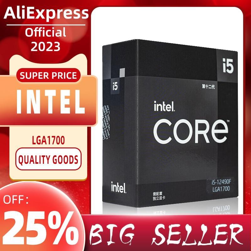 NEW Intel Core i5-12490F i5 12490F new 3GHz 6-Core 12-Thread CPU Processor 10NM L3=18M 65W LGA 1700