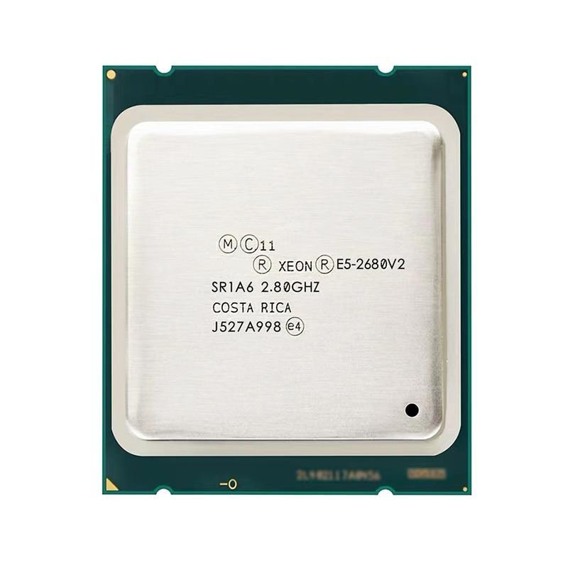 1pcs For Intel Xeon Processor E5 2680 V2 CPU 2.8 LGA 2011 SR1A6 Ten Cores Server processor e5-2680 V2 E5-2680V2