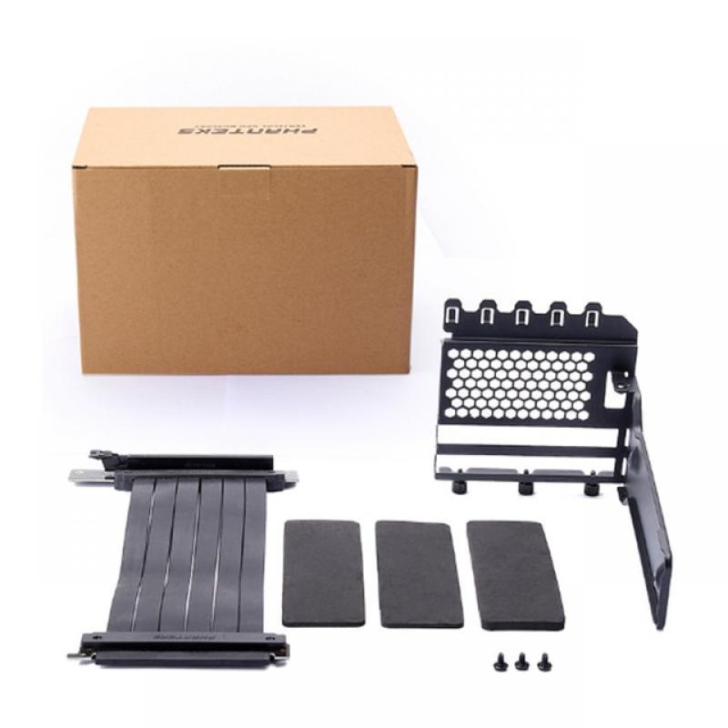 PHANTEKS GPU Vertical Installation Bracket VGA Rotary Stand Extension Wire Anti Interference X16 Graphics Card Holder PCI-E 3.0