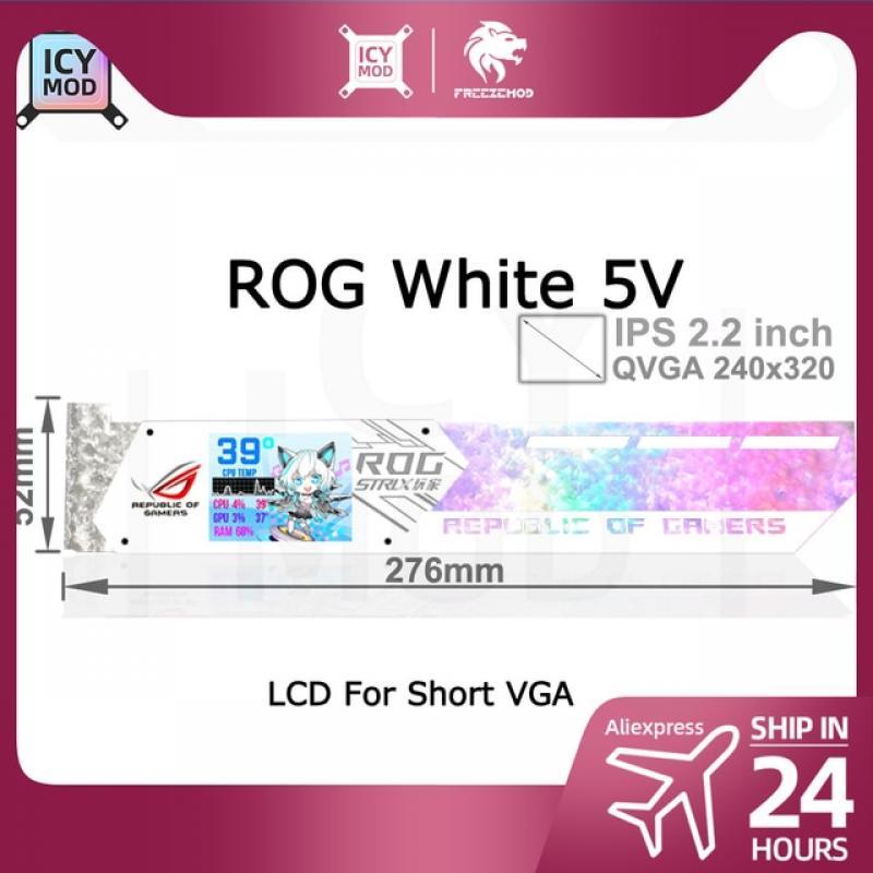 LCD GPU Bracket RGB VGA Support 2.2 Inch Display Temperature Detection ROG Graphics Cards Stand Video Card Holder AURA SYNC MOD