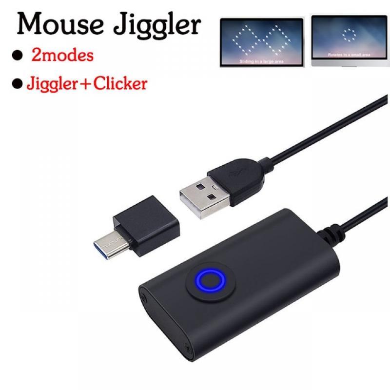 Mouse Jiggler Undetectable Mouse Mover Virtual Mouse Movement Simulator with ON/OFF Switch for Computer Awakening Lock Screen
