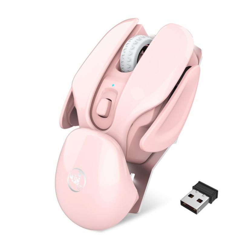 Rechargeable 2.4G Optical Wireless Gaming Mouse 3-level Adjustable Max 1600DPI 4 Buttons For Desktop Laptop Office PC Gamer Mice