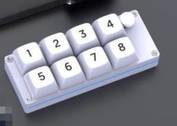 8 Key Macro Programmable Fully Hot Swappable Mechanical Switch 4 Color RGB Light Gaming Mini Keyboard