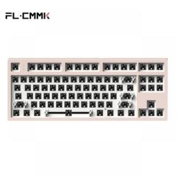 FL·ESPORTS Mk870 Wired Mechanical Keyboard Kit 87-Key Hot-Swappable Full-Key RGB Compatible 3/5-Pin Switch Support Driver