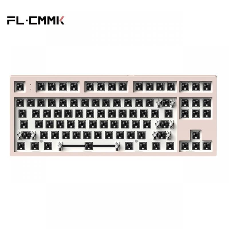 FL·ESPORTS Mk870 Wired Mechanical Keyboard Kit 87-Key Hot-Swappable Full-Key RGB Compatible 3/5-Pin Switch Support Driver