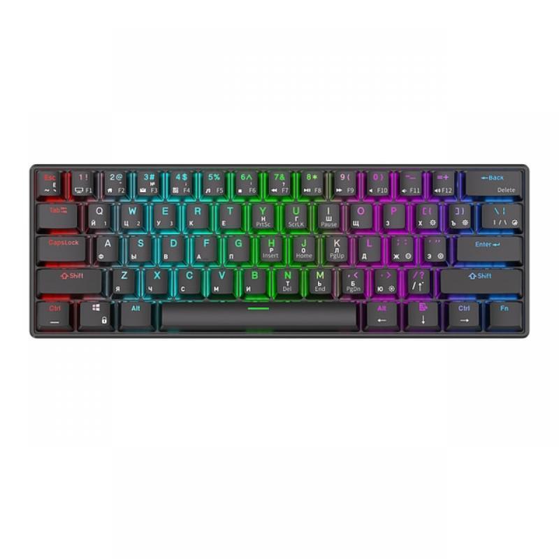 ROYAL KLUDGE RK61 Bluetooth Wireless Mechanical Keyboard 60% RGB Dual Mode BT5.0/USB-C 61 Keys Mini Hot Swappable Gamer Keyboard