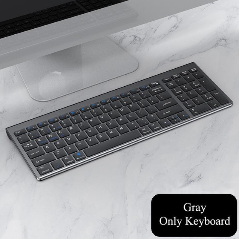Wireless Bluetooth Keyboard Three-mode Silent Full-size Wireless Keyboard and Mouse Combo for Notebook Laptop Desktop PC Tablet