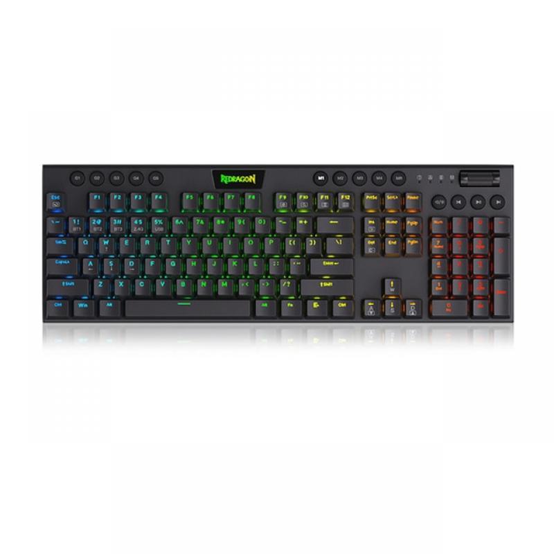 Redragon 104keys Wired/2.4G Wireless/Bluetooth Gaming Mechanical Keyboard RGB Backlight Game Keypad For Gamer Laptop Computer
