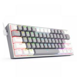 REDRAGON Fizz K617 RGB USB Mini Mechanical Gaming Wired Keyboard Red Switch 61 Key Gamer For Computer PC Laptop Detachable Cable