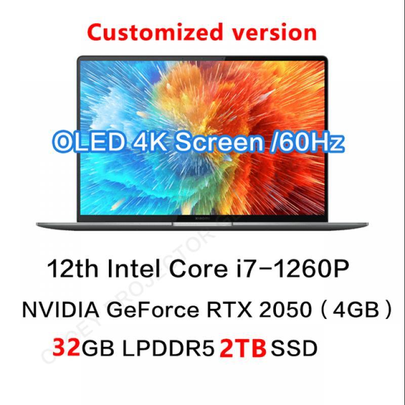 Xiaomi Book Pro 16 Laptop 2022 intel i7-1260P/i5-1240P RTX 2050 16/32GB RAM 512G/1TB SSD 16Inch 4K OLED Touch Screen Mi Notebook