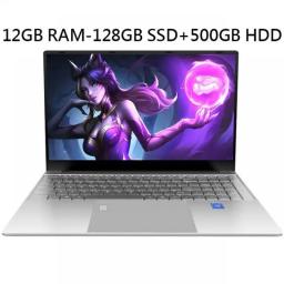 Gaming Laptop 15.6 Inch 1920x1080 FHD Intel N5095 12GB RAM 512 SSD Portable Backlit Keyboard Computer For Business Office