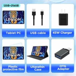 Lenovo Y700 Tablets LEGION Y700 Tablet  PC 8GB+128GB/12GB+256GB For Game SD870 PD45W  8.8inch 120Hz  Dual X-axis Motor TB-9707F