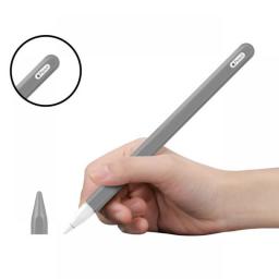 MoKo Silicone Pencil Case For Apple Pencil 2n,Magnetically Attach Lightweight Protective Pencil Cover Support Wirelessly Charge