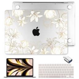 4in1 Crystal Hard Case For MacBook Pro Air 11 12 13 14 15 16inch With M2 M1 Chip Model A2681 A2338 A2337 A1932 A1466 A1708 A1706