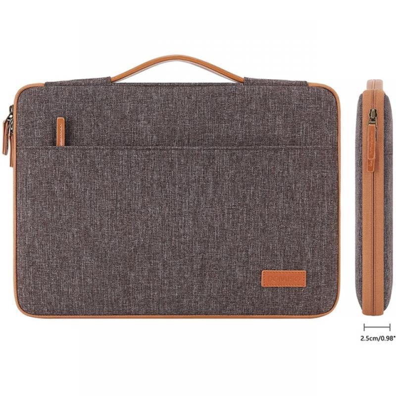 DOMISO 10",11",13",14“,156”,17“ Inch Laptop Sleeve Case Briefcase Water-Resistant Bag Portable Carrying Protector with Handle