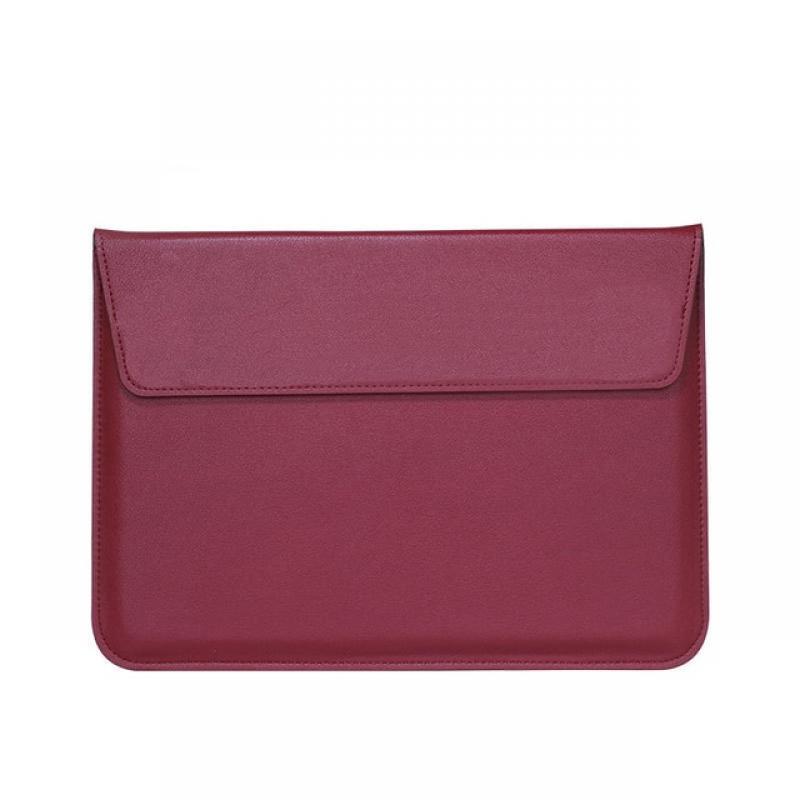 Pu Leather Laptop Sleeve For Macbook Air 13 Case Pro Retina 11 15 Notebook Stand Cover For Huawei Shell Laptop Bag Unisex