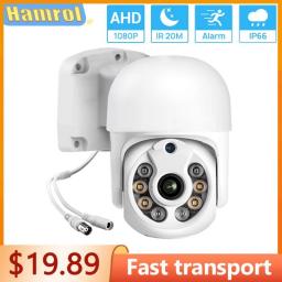 HAMROL HD 1080P AHD Camera 3.6MM Lens IR Nightvision Mini PTZ Dome Camera IP66 Waterproof Outdoor CCTV Surveillance Camera