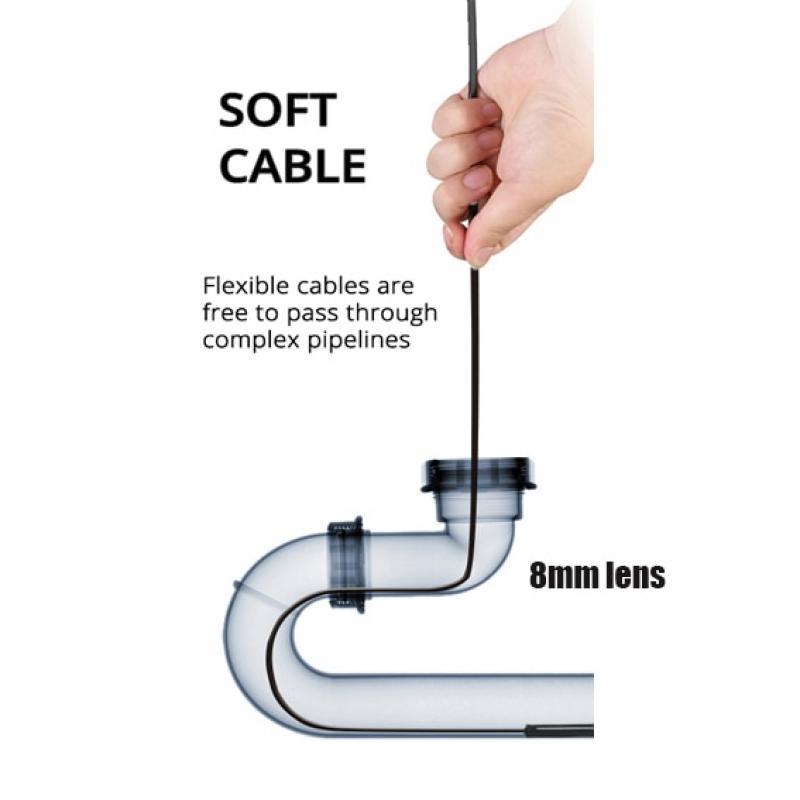 1200P Android USB Borescope Mini Camera with Snake Cable Led lighting Endoscope Camera for Car Repair Pipe Inspection Camera