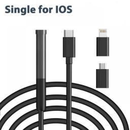 HD Endoscope Camera 1080P 3in1 For Smart Phone Android IOS Type-C  For Automobile Pipeline Inspection Waterproof Endoscope